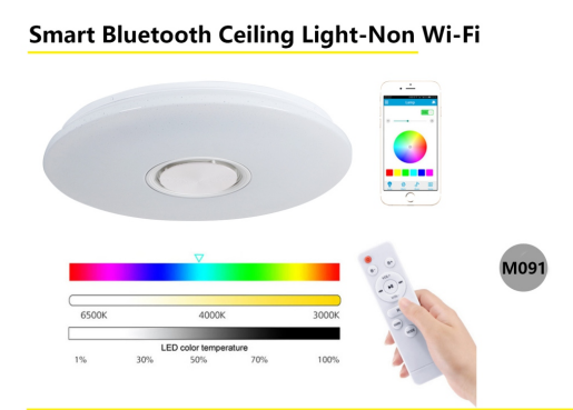 Smart Bluetooth Ceiling Light-Non Wi-Fi