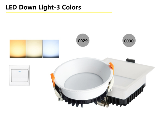 LED DOWNLIGHT-3 colors