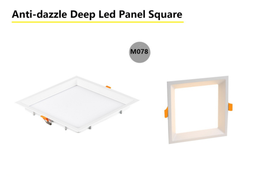 Anti-dazzle Deep Led Panel Square