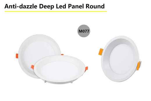 Anti-dazzle Deep Led Panel Round