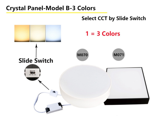 Crystal Panel-Model B-3 Colors